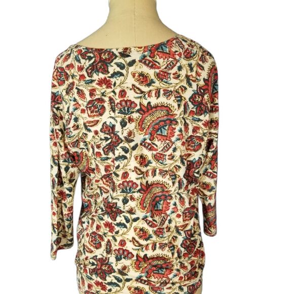 LUCKY BRAND Women's Floral-print Peasant Blouse Size Small - Picture 5 of 5